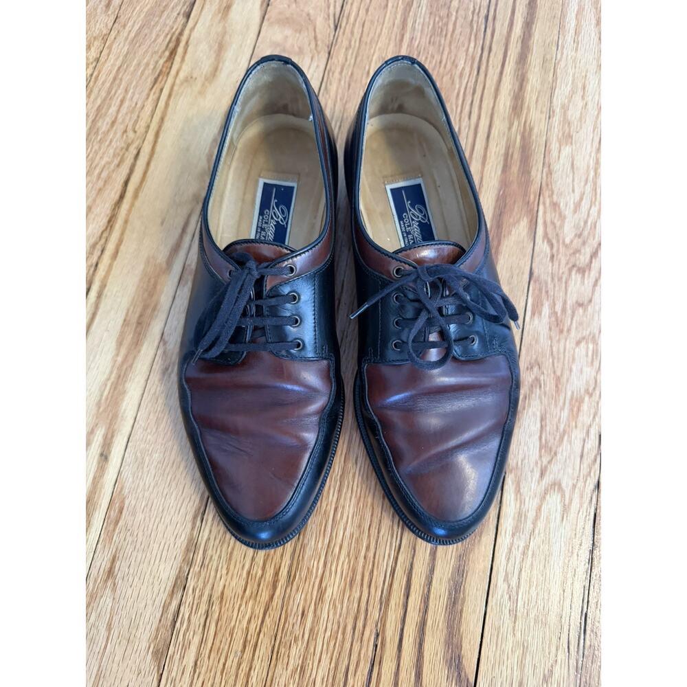 Bragano by Cole Haan Italian Oxfords Brown Leather Dress Shoes Men Size 7 M